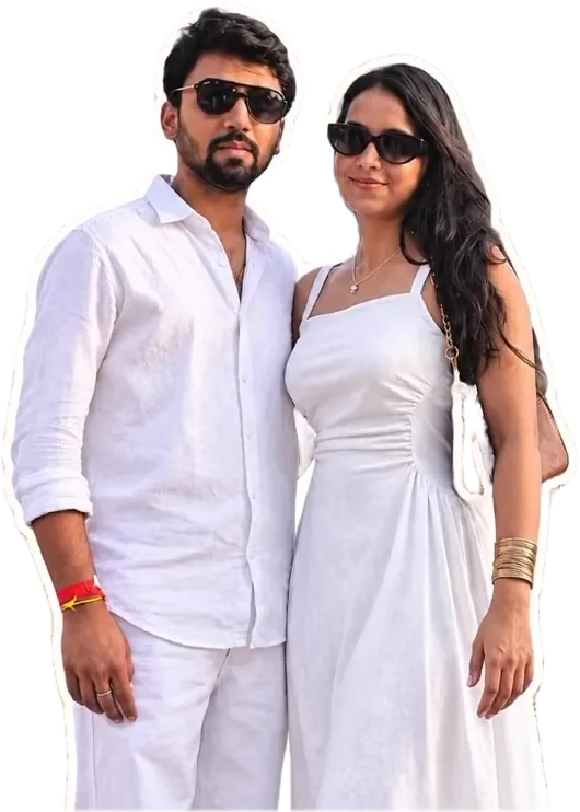 Jai & Bhavya standing together